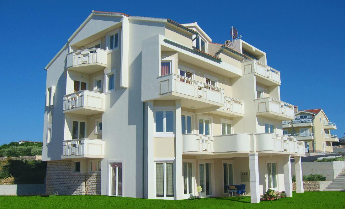 Apartments Mirage Novalja Exteriör bild